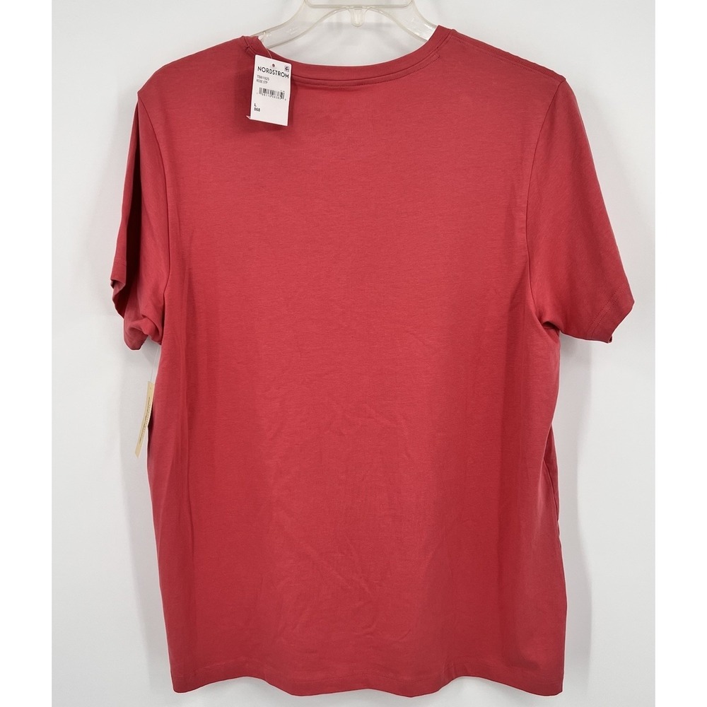 Tommy Bahama Short Sleeve Crew Neck Top, Rose STP, Large - Picture 3 of 8